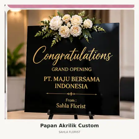 Papan Bunga Akrilik Curug